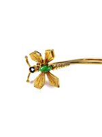 Spilla Stocco Gioielli Donna in Oro giallo Zaffiro SLOG1 - SLOG1